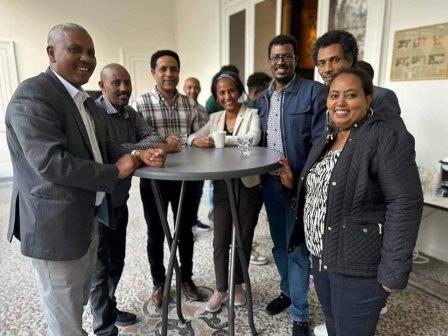In line with its internationalization 🌍 mission, the Mekelle University delegation also convened with former and current staff members on study leave in Belgium 🇧🇪. The purpose of the meeting was to update the diaspora scholars on the University's reha